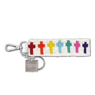 Beaded Keychain - Colorful Crosses - Boutique Bella BellaKey Chain