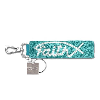 Beaded Keychain - Faith - Boutique Bella BellaKeychain