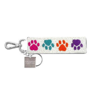Beaded Keychain - Paw Prints - Boutique Bella BellaKey Chain