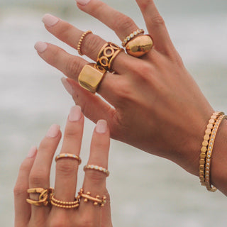 Beaded Stackable Ring - Boutique Bella BellaRing