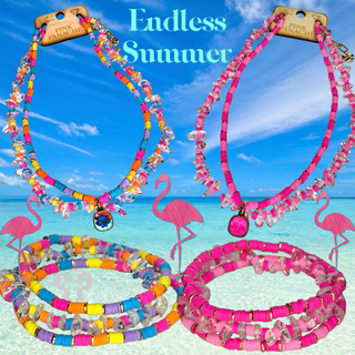 Beaded two-strand necklace, Austrian crystal - LC - Boutique Bella BellaNecklaces