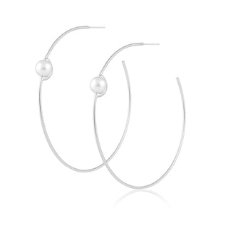 Belize Pearl Hoop - Boutique Bella BellaEarrings
