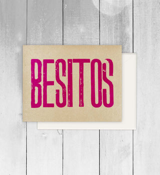 Besitos Spanish Greeting Card - Boutique Bella BellaGreeting Card