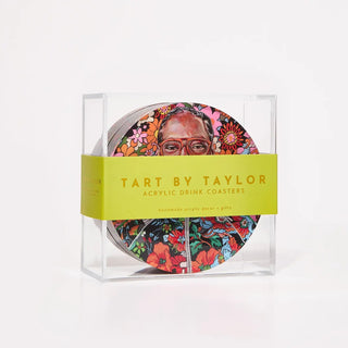 Best Buds Acrylic Drink Coaster - Boxed Set of 4 - Boutique Bella BellaCoasters