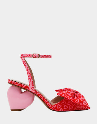 Betsey Johnson Kendal Red Multi Heels - Boutique Bella BellaBetsey Johnson Shoe