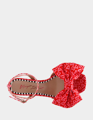 Betsey Johnson Kendal Red Multi Heels - Boutique Bella BellaBetsey Johnson Shoe