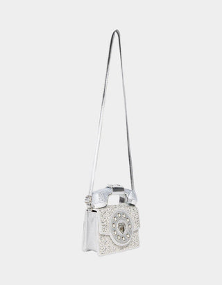 Betsey Johnson Kitsch Million Stars Phone Bag Silver - Boutique Bella BellaCrossbody