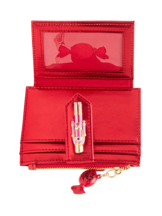 Betsey Johnson Kitsch Nutcracker Bifold Wallet Pink Stripe Rhinestones - Boutique Bella BellaWallet