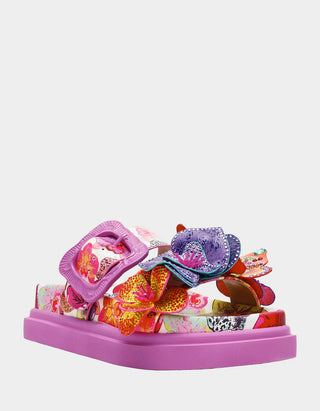 Betsey Johnson Lorayne White Multi Sandals - Boutique Bella BellaSandals
