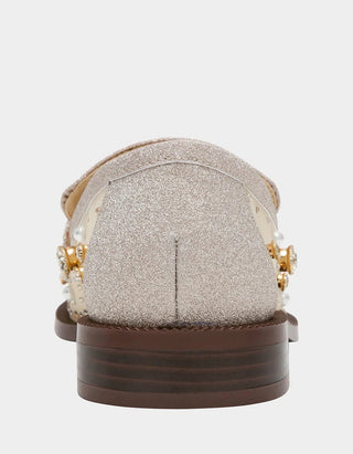 Betsey Johnson Maren Light Gold Loafer - Boutique Bella Bellaloafers
