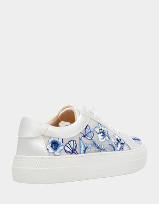 Betsey Johnson Nino Blue Floral Sneaker - Boutique Bella BellaBetsey Johnson Shoe