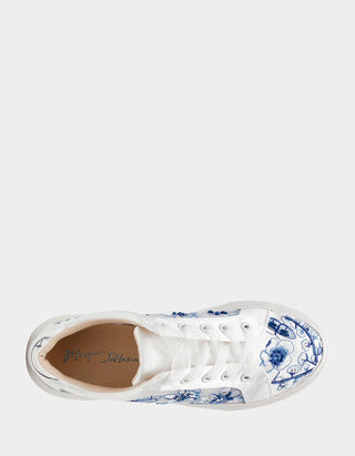 Betsey Johnson Nino Blue Floral Sneaker - Boutique Bella BellaBetsey Johnson Shoe