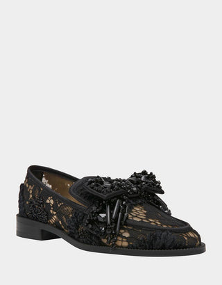 Betsey Johnson Odin Black Loafer - Boutique Bella Bellaloafers