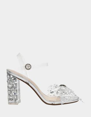 Betsey Johnson Pratt - Silver - Boutique Bella BellaHeels