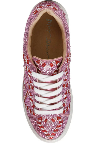 Betsey Johnson Sidny Platform Sneaker - Pink Candy Cane - Boutique Bella BellaShoes