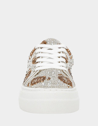 Betsey Johnson Sidny Silver Football Sneakers - Boutique Bella BellaSneakers