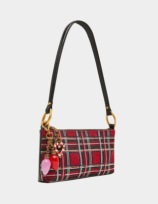 Betsey Johnson Tartan Plaid Rhinestone Bag - Boutique Bella BellaPurse