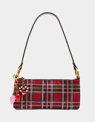 Betsey Johnson Tartan Plaid Rhinestone Bag - Boutique Bella BellaPurse