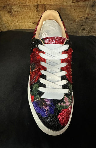 Betsy Johnson - Sidny BLK Flower Multi - Boutique Bella BellaShoes