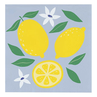 Beverage Napkins - Lemons - 20ct - Boutique Bella Bellacocktail napkins