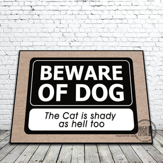 Beware Of Dog Mat - Boutique Bella Belladoor mat