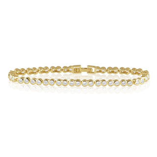 Bezel Tennis Bracelet - Boutique Bella BellaBracelets