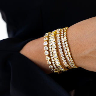 Bezel Tennis Bracelet - Boutique Bella BellaBracelets