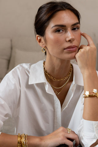 Bezel Tennis Necklace - Boutique Bella BellaNecklace