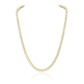 Bezel Tennis Necklace - Boutique Bella BellaNecklace