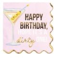 Birthday Funny Gold Detail Napkins - Boutique Bella Bellacocktail napkins