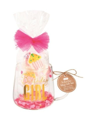 Birthday Girl Glass Mug & Marshmallow Set - Boutique Bella BellaMug