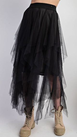 Black Airy Tulle Skirt - Boutique Bella BellaTulle Skirt