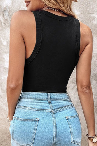 Black Built - in Bra Tank Top - Boutique Bella BellaTank Top