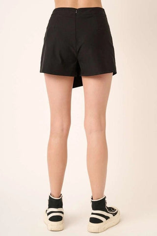 Black Front Overlay Skort - Boutique Bella BellaSkort