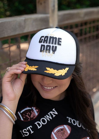 Black Game Day Era Trucker Hat - Boutique Bella Bellatrucker hat