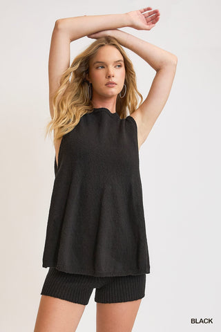 Black Knit Top - Boutique Bella BellaTops