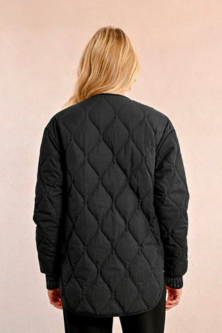 Black Noir Quilted Jacket - Boutique Bella BellaJacket