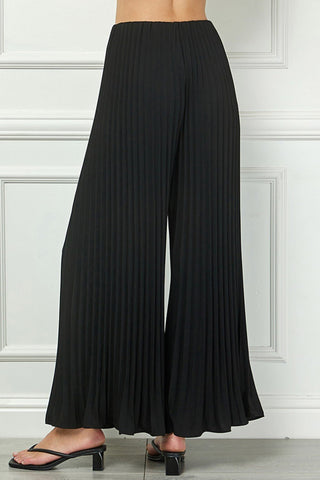 Black Pleats Long Pants - Boutique Bella BellaPants