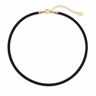 Black Rope Cord Necklace - Boutique Bella BellaNecklace