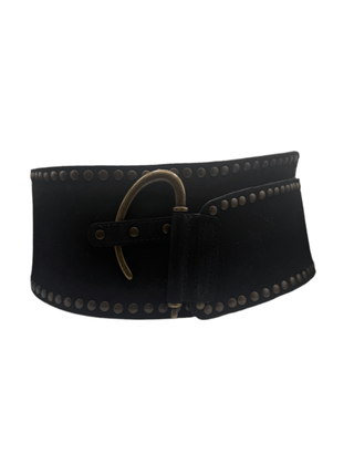 Black Suede Belt with Hook Buckle - Boutique Bella BellaBelt