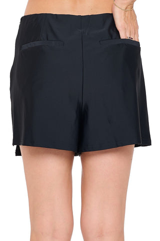 Black Tessa Side Zip Skort - Boutique Bella BellaSkort