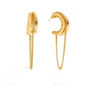 Blaine Chain Hoop - Boutique Bella BellaEarring