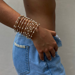 Blake Pearl Wrap Bracelet - Boutique Bella BellaBracelets
