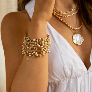 Blake Pearl Wrap Bracelet - Boutique Bella BellaBracelets