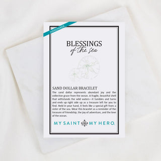 Blessings Of The Sea Sand Dollar Bracelet My Saint My Hero - Boutique Bella BellaBracelet