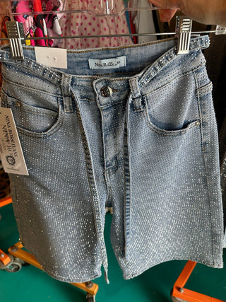 Blinged Bermuda Shorts - Boutique Bella BellaShorts