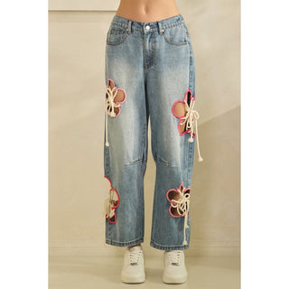 Bloom Babe Cutout Jeans - Boutique Bella Bellajeans