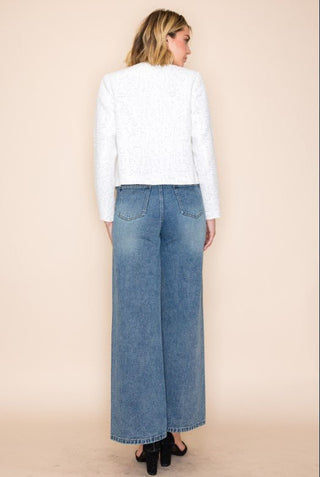 Bloom & Brilliance Wide-Leg Jeans - Boutique Bella BellaJeans