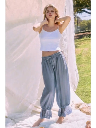 Bloom & Grace Relaxed Pants - Denim Blue - Boutique Bella BellaPants