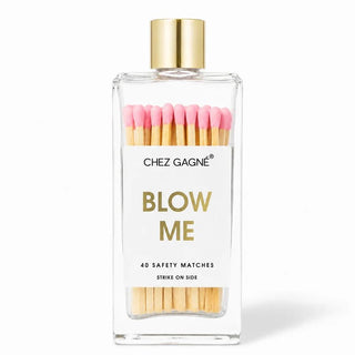 Blow Me - Glass Bottle Safety Matches - Boutique Bella BellaMatches